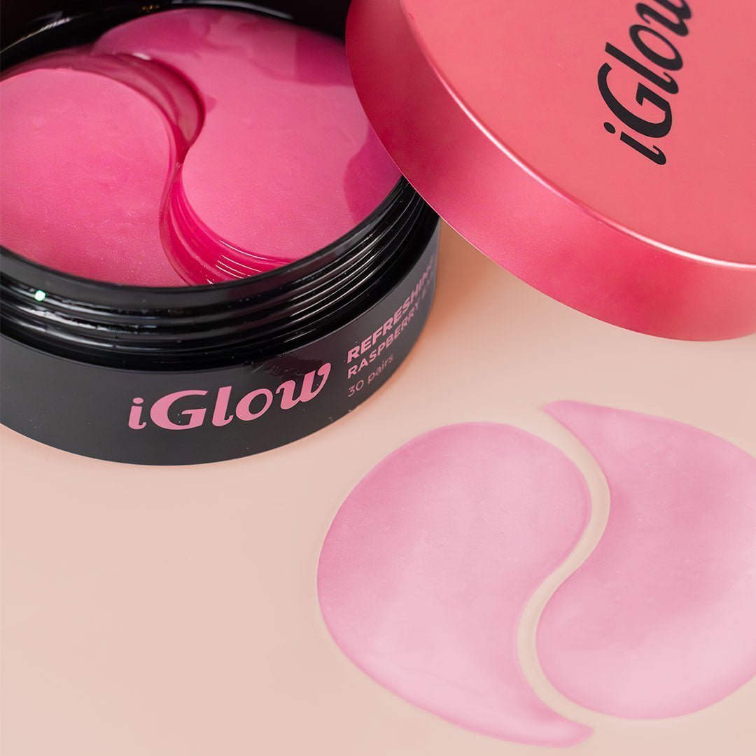 iGlow 2x Refreshing Raspberry Eye Patches - iGlow Cosmetics