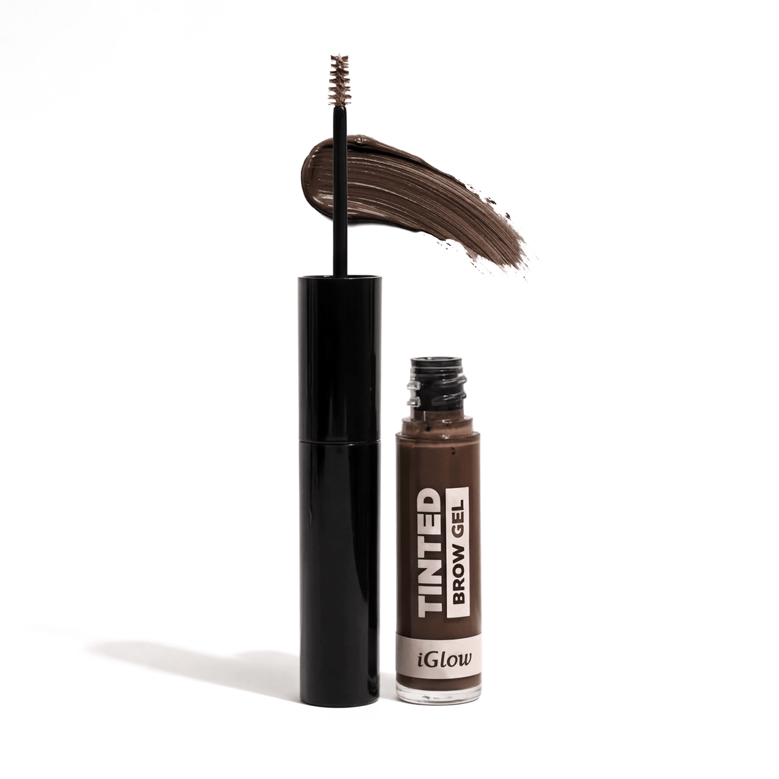 iGlow Brow Mascara - Tinted Brow Gel (Dark Brown) - iGlow Cosmetics