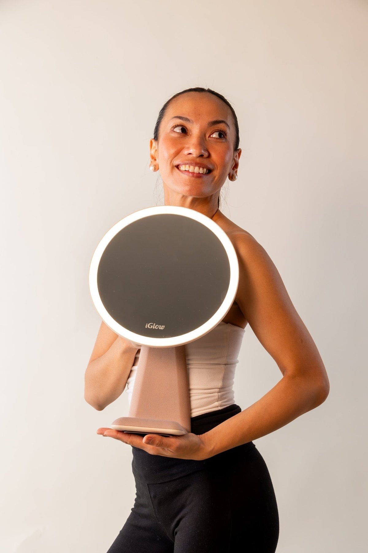 iGlow Halo Pro LED makeup mirror and desk lamp