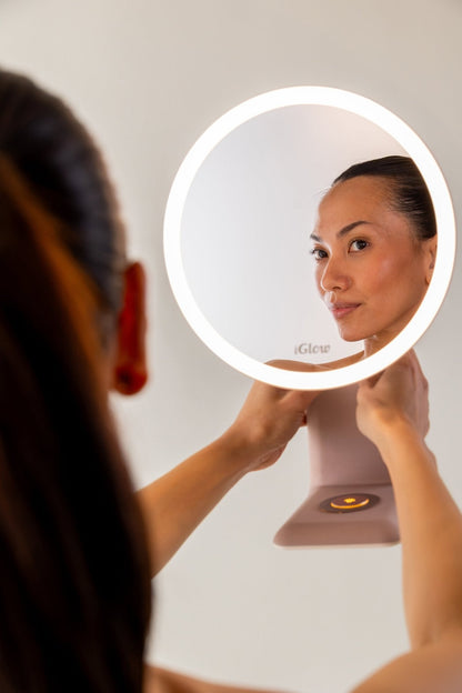 iGlow Halo Pro LED makeup mirror and desk lamp