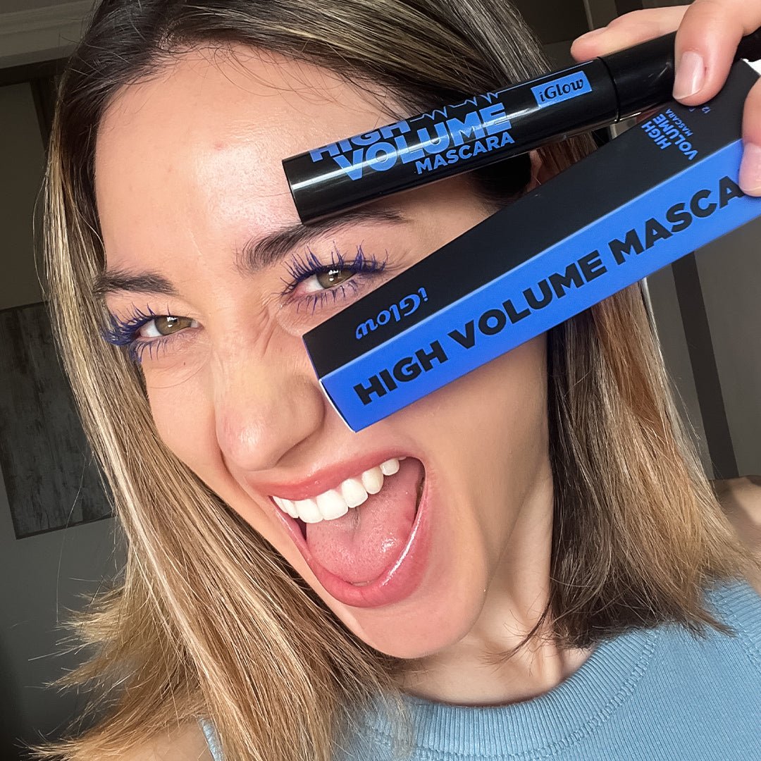 iGlow Lash Serum &amp; High Volume Mascara Kit - Blue - iGlow Cosmetics