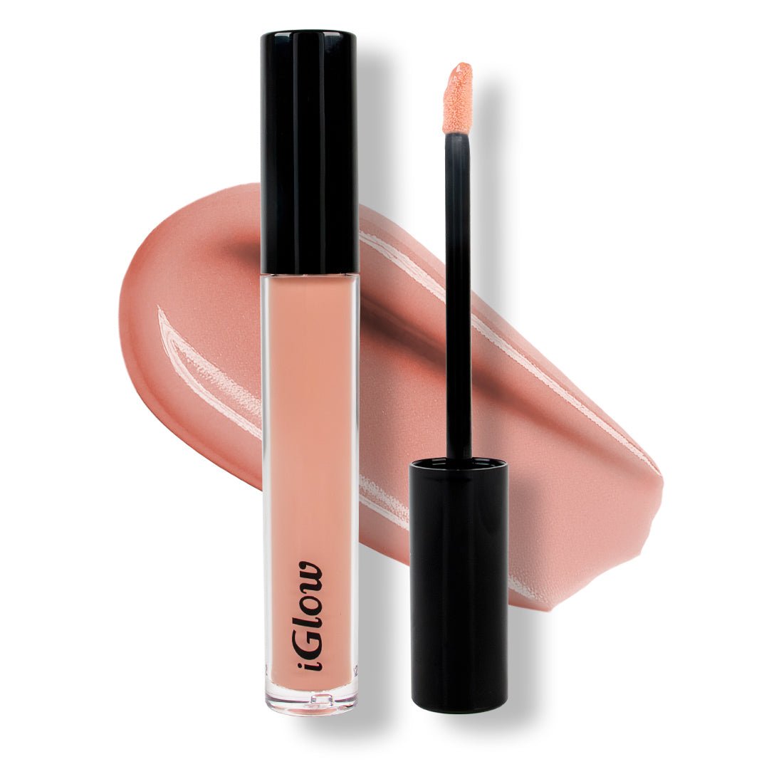 iGlow Lip Gloss - Blushing Nude - iGlow Cosmetics