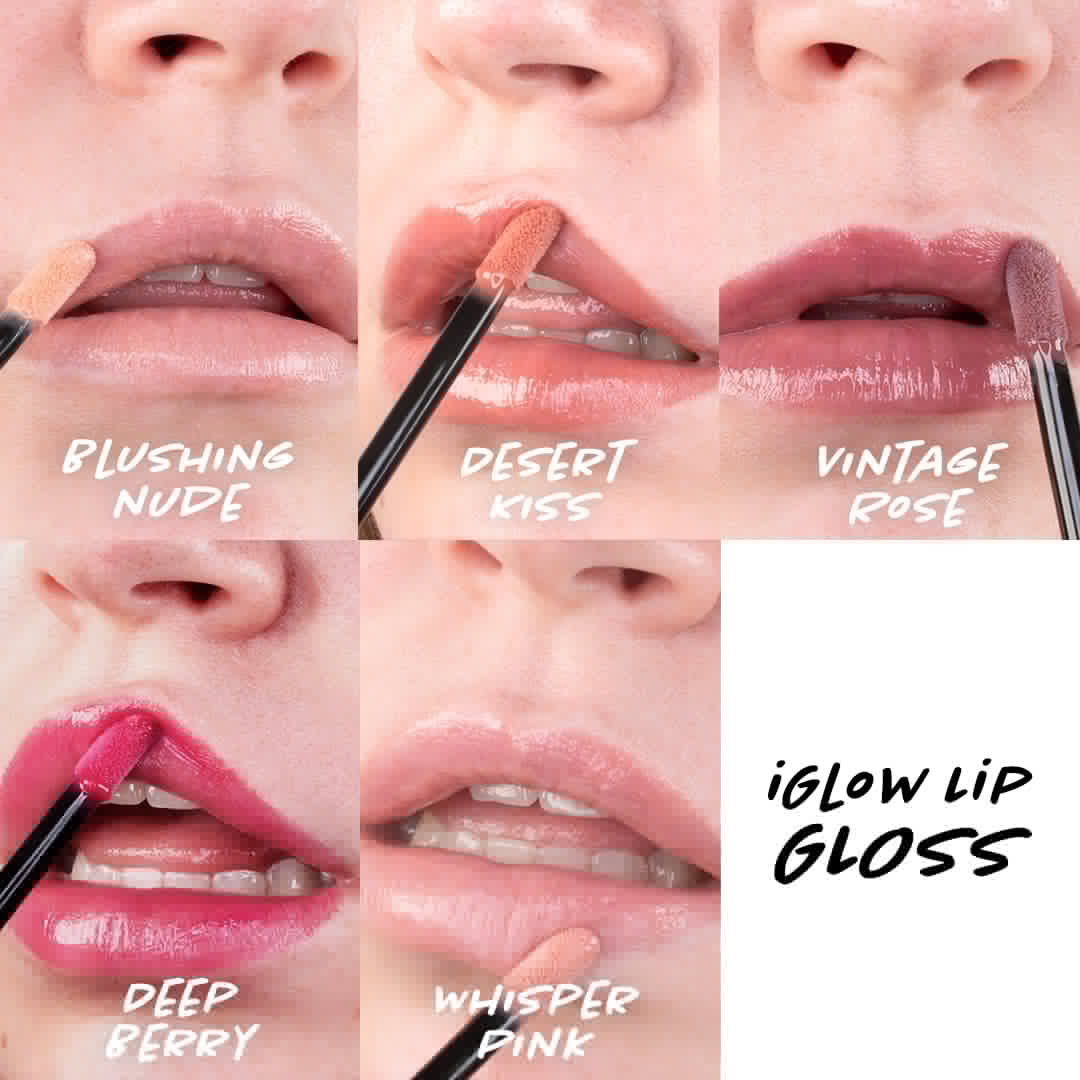 iGlow Lip Gloss - Vintage Rose - iGlow Cosmetics